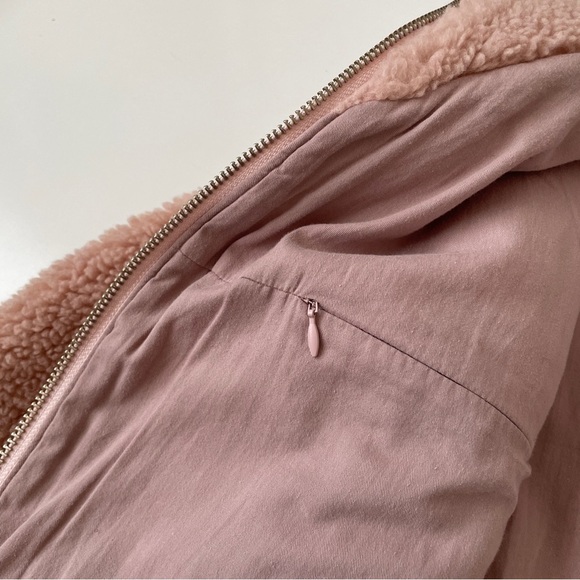 Aritzia Wilfred Free the Teddy Jacket Zip Up Plush Sherpa in Sanders, Size XS - Picture 12 of 16